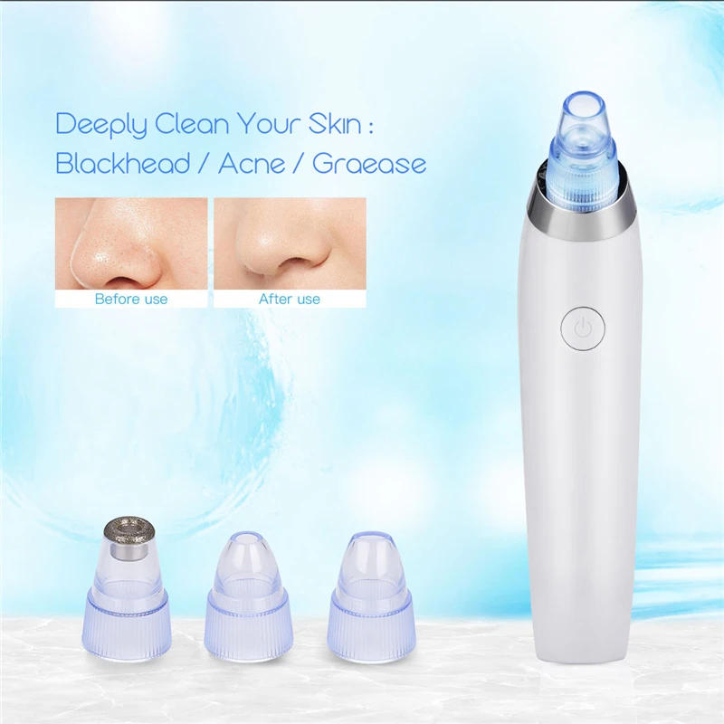 

Blackhead Remover Acne Treatment Vacuum Cleaner Suction Machine Pore Cleansing With Blue LED Light Photon Rejuvenation Skin Care