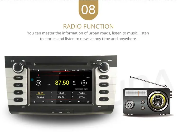 Top LJDA Android 9.1 Car DVD Player For Suzuki swift 2004-2010 Car Multimedia Player Stereo GPS Navigation IPS Audio 2 Din Car Radio 10