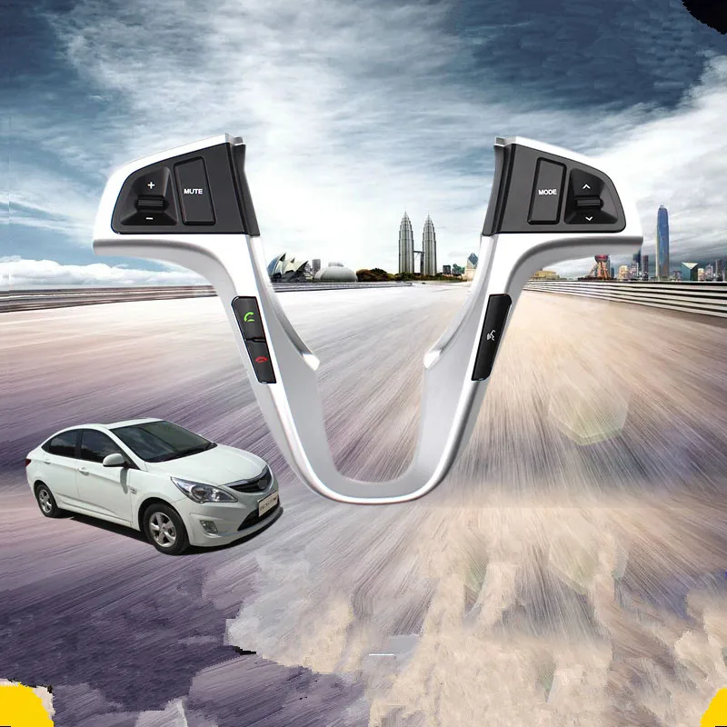 Многофункциональная кнопка рулевого колеса для Hyundai Verna Solaris DB008 с Bluetooth и синим