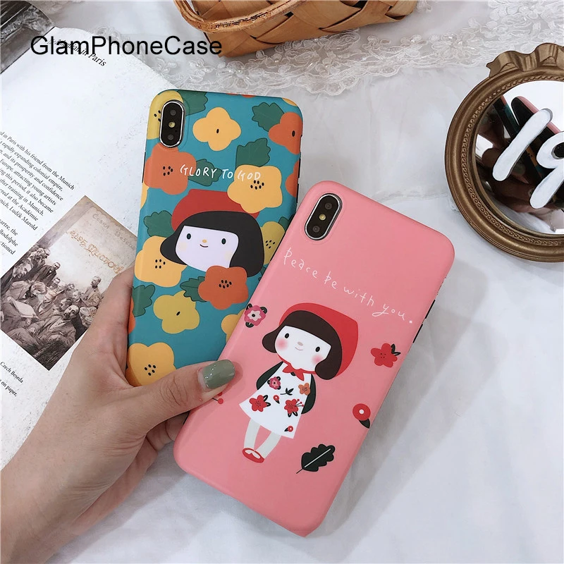 

GlamPhoneCase Little Red Riding Hood Phone Case For iPhone X XS Max XR Soft Silicone Cover For iPhone 7 8 6 6s Plus Case