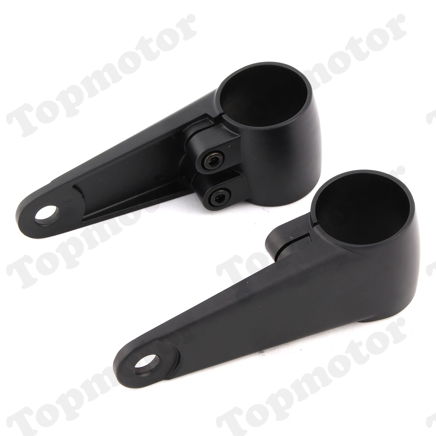 Color : Black SSXPNJALQ Motorrad-Scheinwerfer Halterung 39mm-41mm Gabel Rohr Spotlight-Halter gepasst for Harley Chopper Bobber Cafe Racer Zubeh/ör