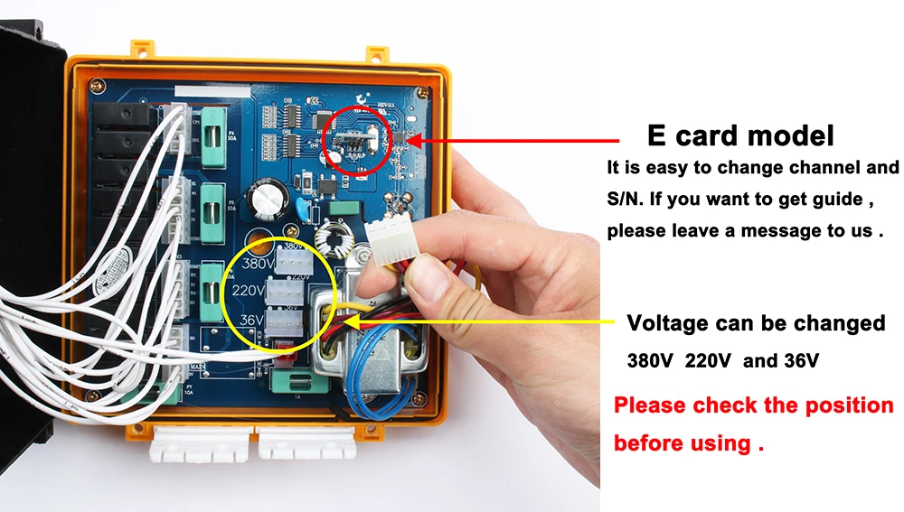 Rádio sem fio industrial controle remoto interruptor
