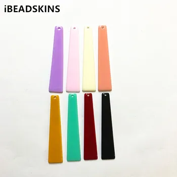 

New arrival! 55x12mm100pcs/lot acrylic trapezoid-shape charms for stud earrings/earrings accessories/Earring parts DIY