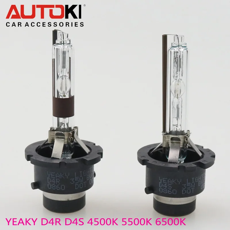 Autoki Yeaky Series 35 Вт сверхъяркая HID ксеноновая лампа D4R для детской лампы 4500K 5500K 6500K |