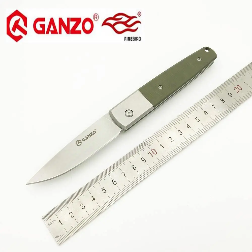 Baratos Firebird de pago en G7212 440C G10 o mango de madera plegable cuchillo de supervivencia Camping herramienta de caza de bolsillo cuchillo táctico edc al aire