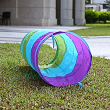 1.5 м красочные складной дети туннель трубки Игровая палатка Игрушечные палатки крытый Открытый Театр игры Игрушечные лошадки рождественские подарки