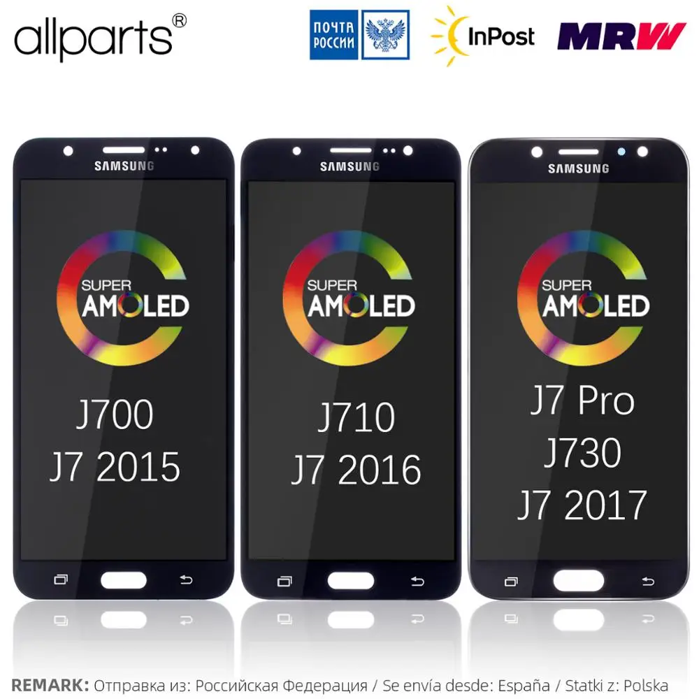 display j7 pro amoled