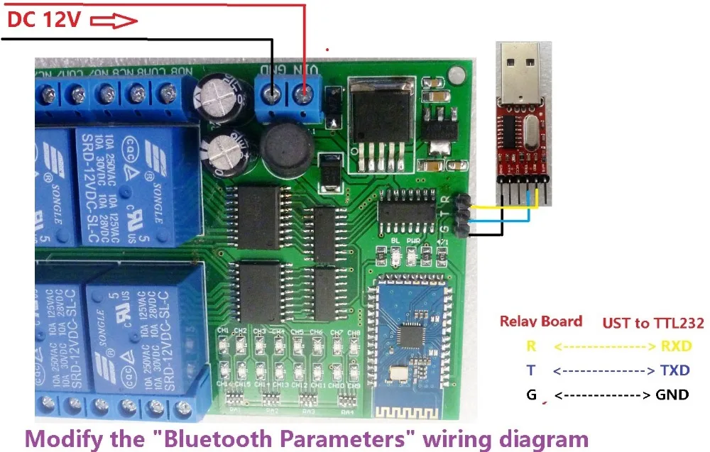 DC 12 В 16 канальный Android телефон Bluetooth релейный модуль управления 2,4G беспроводной контроллер для умного дома светодиодный осветительный прибор