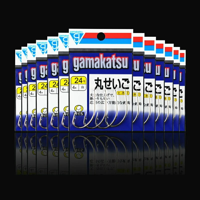 

Gamakatsu Barbed Fishing Hooks High Strength Ultrapoint Sharpened White Fishhooks Carp Stream Sea Hooks Fishing Tackles Pesca