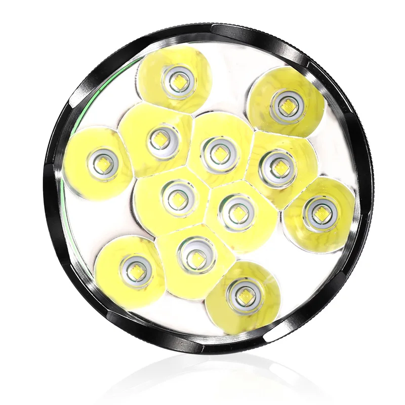 

12LED CREE XM-L T6 Hight Power Aluminum Alloy 5Modes LED Flashlight for Hiking Camping Hunting High Quality 12LED Torch Lamp