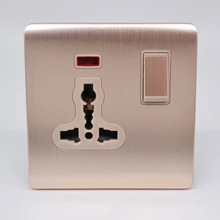 Многофункциональная розетка с лампочкой для британской Саудовской Аравии AC 110~ 250 V