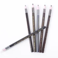 12 шт. карандаш для бровей резка натуральный Стойкий черный коричневый кофе микроблейдинг Перманентный водонепроницаемый макияж бровей