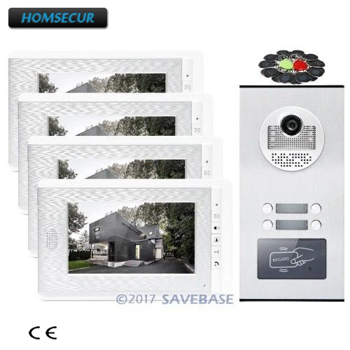 HOMSECUR 7\ TFT Video Door Phone Intercom Kit with Outdoor Monitoring for House/Flat HOMSECUR 7\ TFT Video Door Phone Intercom Kit with Outdoor Monitoring for House/Flat