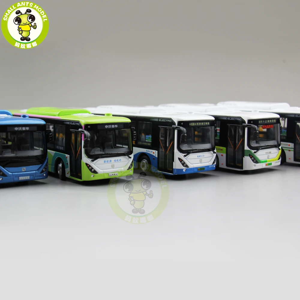 

1/64 China Volvo City Bus SWB6128BEV Electric bus Diecast Bus CAR Model Toys for kids children gift
