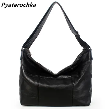 

Pyaterochka Women Handbag Genuine Leather Shoulder Bag Large Capacity Casual Tote Ladies Famous Brand 2019 High Quality Big Bags