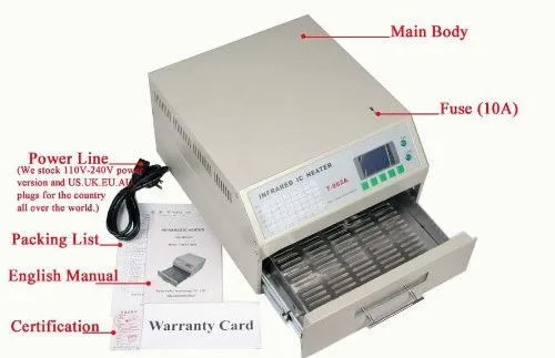 Инфракрасный нагреватель Puhui T962 Reflow Oven BGA SMD SMT паяльная станция|Паяльные станции| |