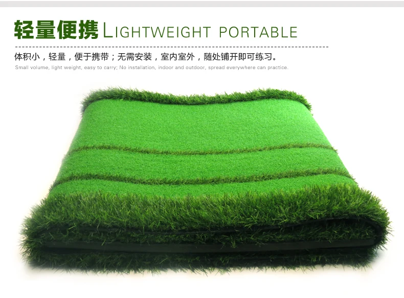 Golf putting green swing mat practice device 2 holes in the green 2016 new