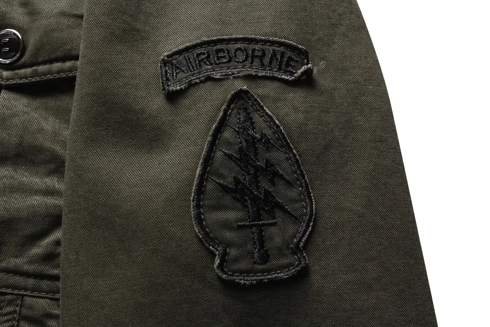 Мужская джинсовая куртка военный армейский солдат ВВС один мужской бренд пальто Новинка весна осень Мужская куртка Бомбер размера плюс 6XL
