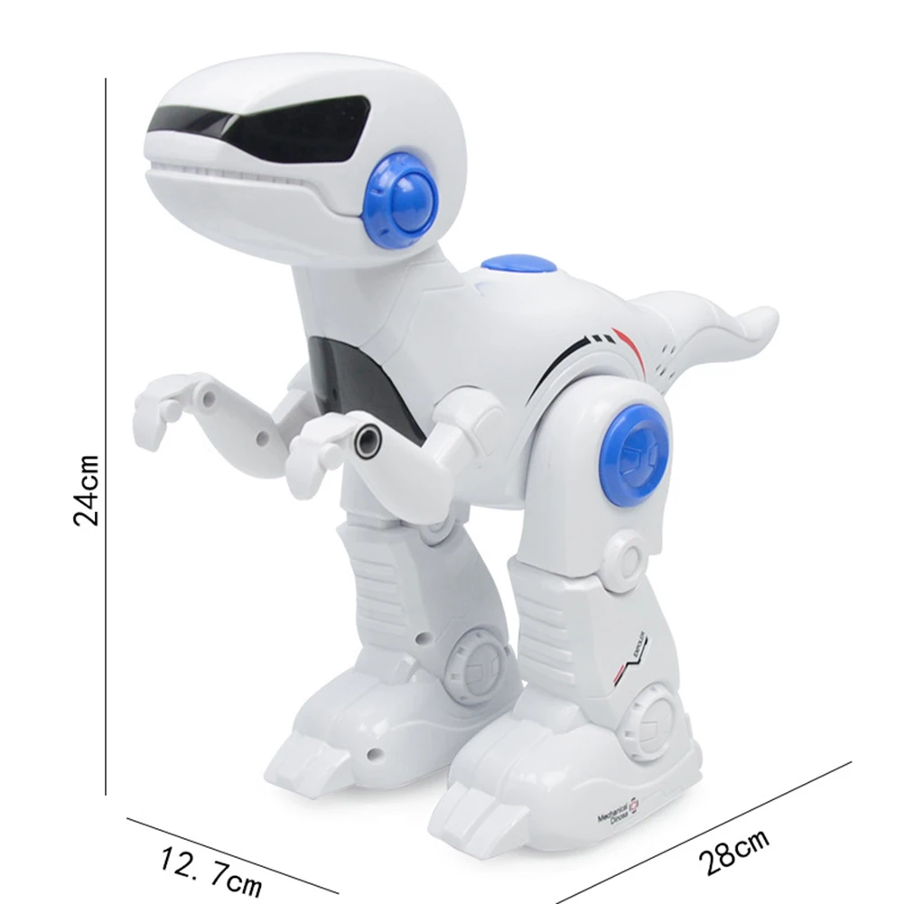 Робот-Динозавр Intelligent RC модель тиранозавра с музыкой свет прогулки Программирование обучение Функция электронный игрушечный динозавр