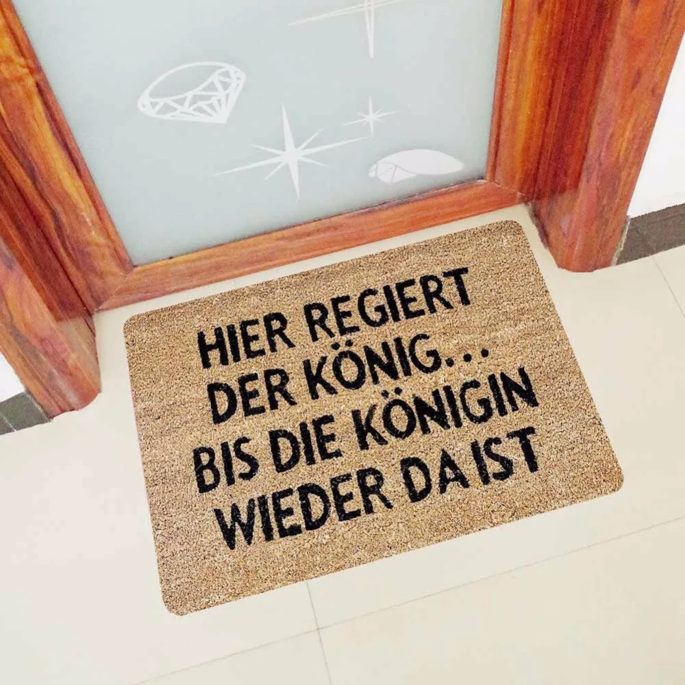 Drop Shipping Customized German Letter Doormat for Entrance Carpet