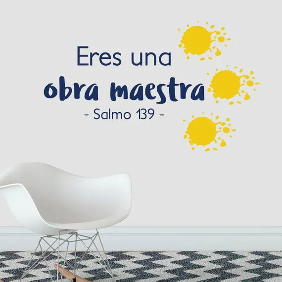 Este Es El Dia Salmos Виниловая наклейка для гостиной спальни украшения дома|Наклейки на
