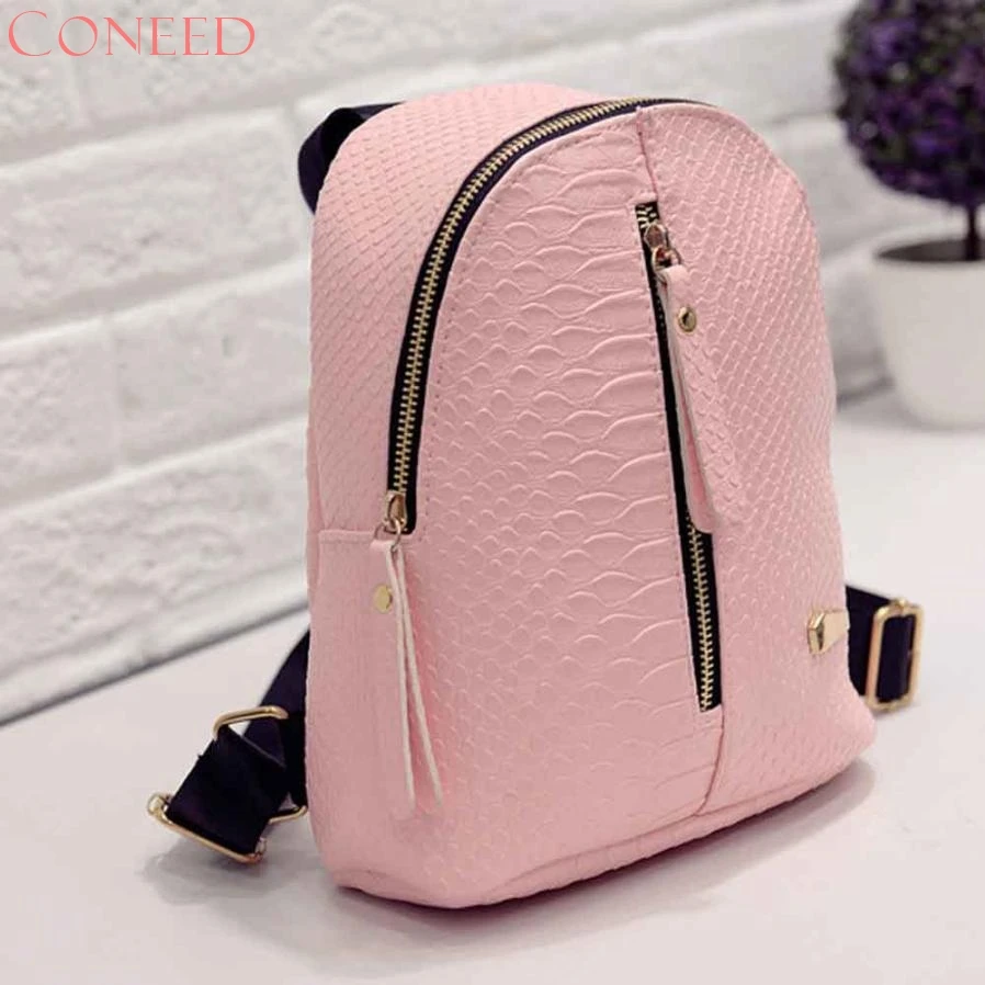 CONEED School Bags Fashion Charming Nice Women Leather Schoolbags ...