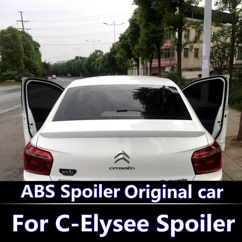 Для 2006 2007 2008 2009 2010 2011 2012 Citroen C Elysee спойлер высокого качества ABS Материал заднее