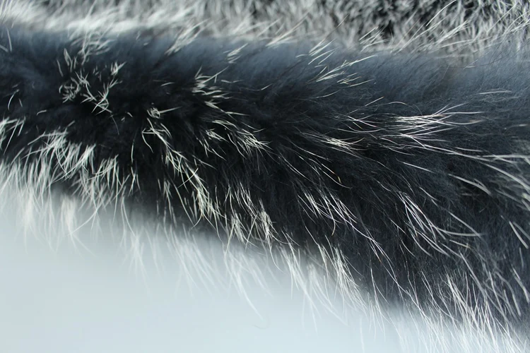 natural real raccoon fur hoody trim collar (3)