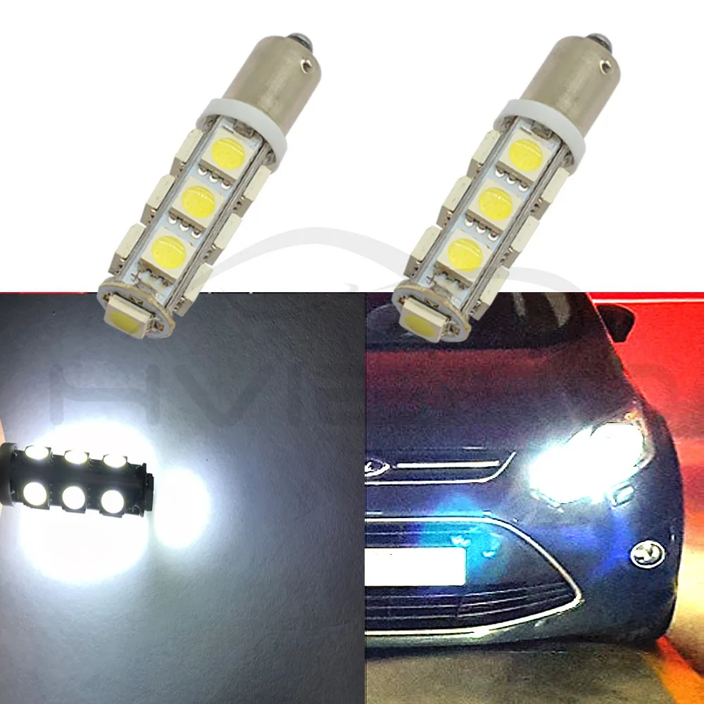 T11 Ba9s T4W 5050 13smd Белый Автомобильный светодиодный габаритный фонарь, светильник для номерного знака, фестон, купольная лампа, дверная лампа, Dc 12 v, парковочный клиновидный светодиодный