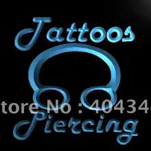 LB484-тату кольцо для пирсинга тело светодиодный неоновый свет знак