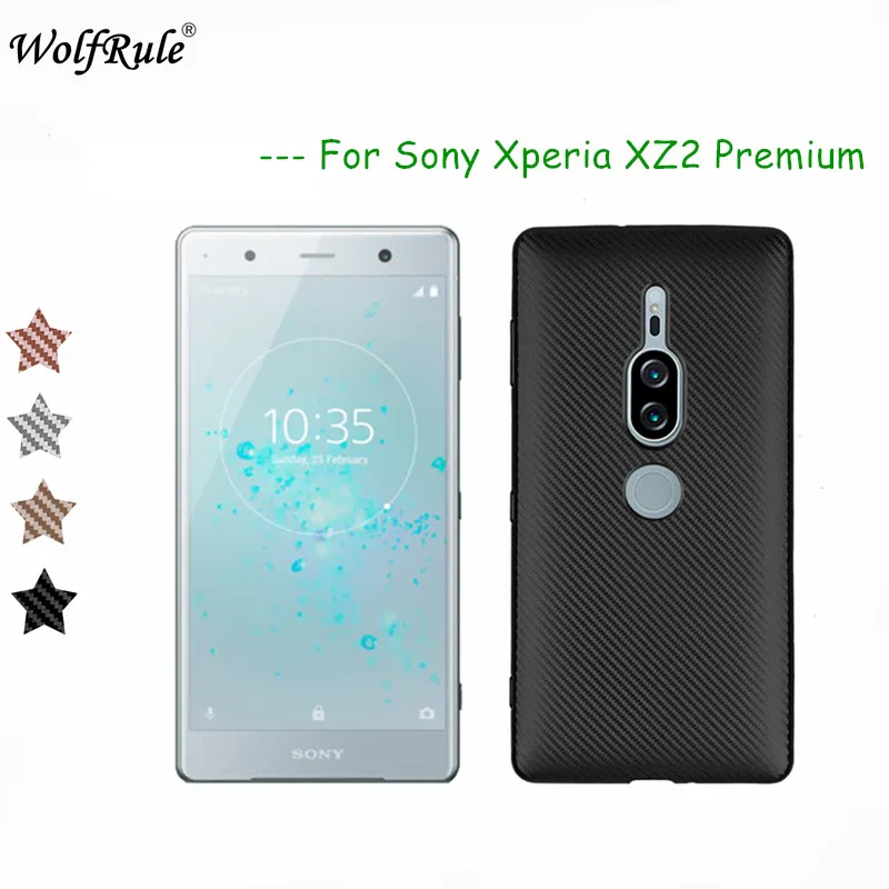 WolfRule Case sFor Sony Xperia XZ2 Premium Cover Luxury Full Protection Soft TPU Black For Fundas 5.8&quot |