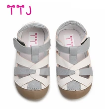 

TTJ Children leather shoes Style Of Fashion Casual Boys Girls For Baby Shoes kids Anti-Slip Children Sandals free shippin