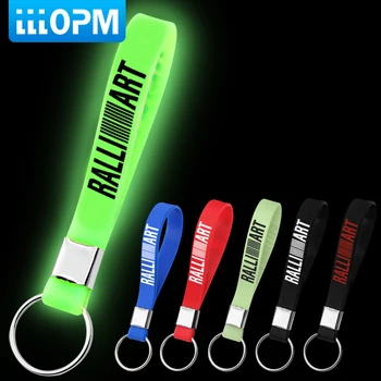 

1pcs Car-styling Luminous Silicone Emblem Badge keychain Car Key Ring For Nissan nismo X-Trail Qashqai Murano TIIDA Accessories
