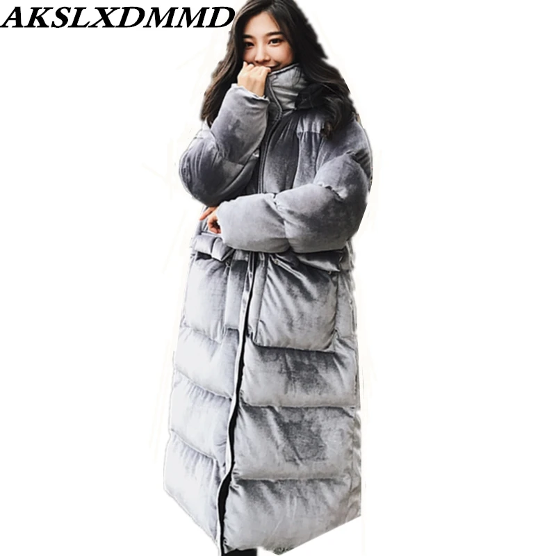 Large size womens clothes down parkas 2018 new winter