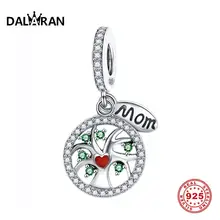 DALARAN DIY Bracelets Life Tree Charms Authentic 925 Sterling Silver Beads Fit Original Necklaces For Women Jewelry Making Gift