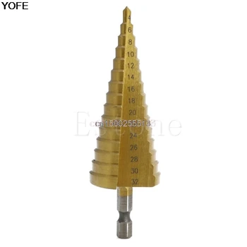 

Drill Bit 4-32mm HSS Triangle Shank Pagoda Step Drill Bit