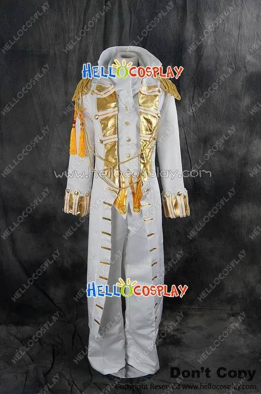 

Code Geass Cosplay Suzaku Kururugi White Uniform Costume H008