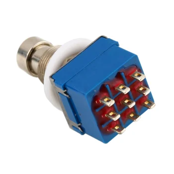 

Wholesale 3PCS Guitar Effects 3PDT 9-Pin Latching Stomp Pedal Footswitch Foot Switch Blue