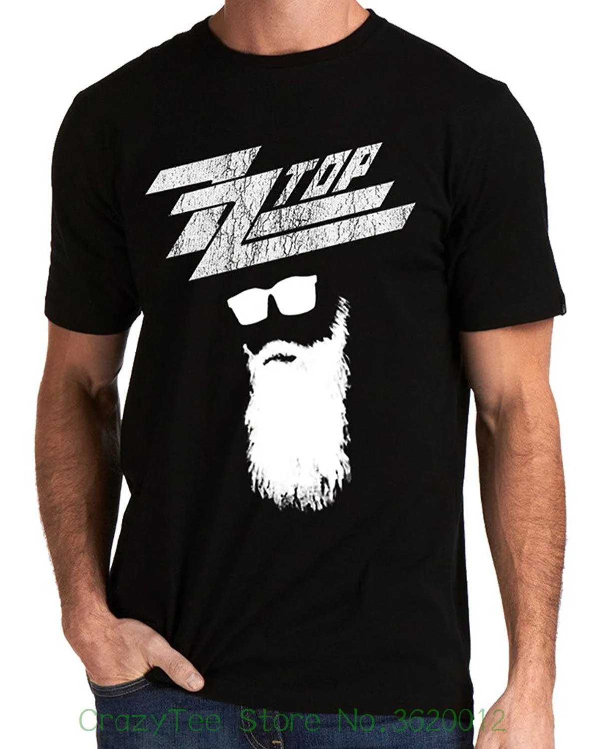 Tshirt O neck Summer Personality Fashion Men T shirts Zz Top Rock Band