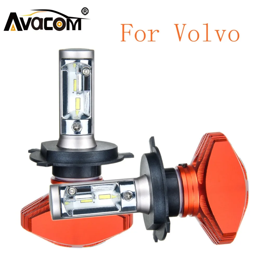 

2Pcs LED Automobiles Headlamp 12V LED H7 H1 H4 H11 HB3 HB4 CSP 6500K White 8000Lm Auto Bulb For Volvo S90 V40 V40 S40 S60 S70