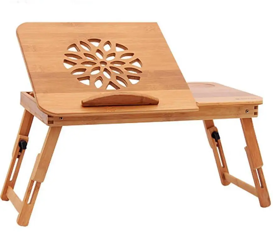 Best Price Computer Desks bed table home Furniture bamboo laptop desk with cooling fan M portable foldable new cheap whole saleSY28D5 Best Price Computer Desks bed table home Furniture bamboo laptop desk with cooling fan M portable foldable new cheap whole saleSY28D5