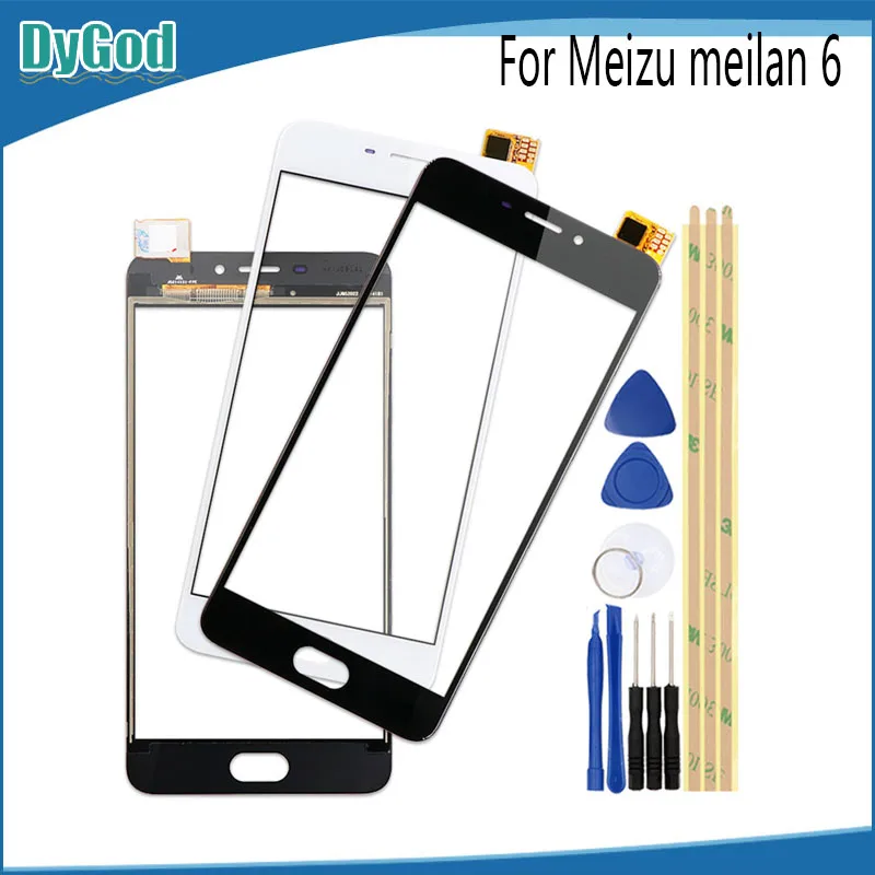 DyGod For Meizu meilan 6 M6 Touch Screen Digitizer Glass Replace Panel Replacement Parts+Tools Adhesive | Мобильные телефоны и