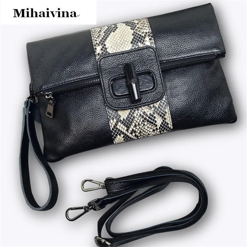 

2017 Luxury Evening Bag Fashion Women's Synthetic Leather Bags Day Clutches Purse Handbag Imtation Snake Skin Shoulder Bag