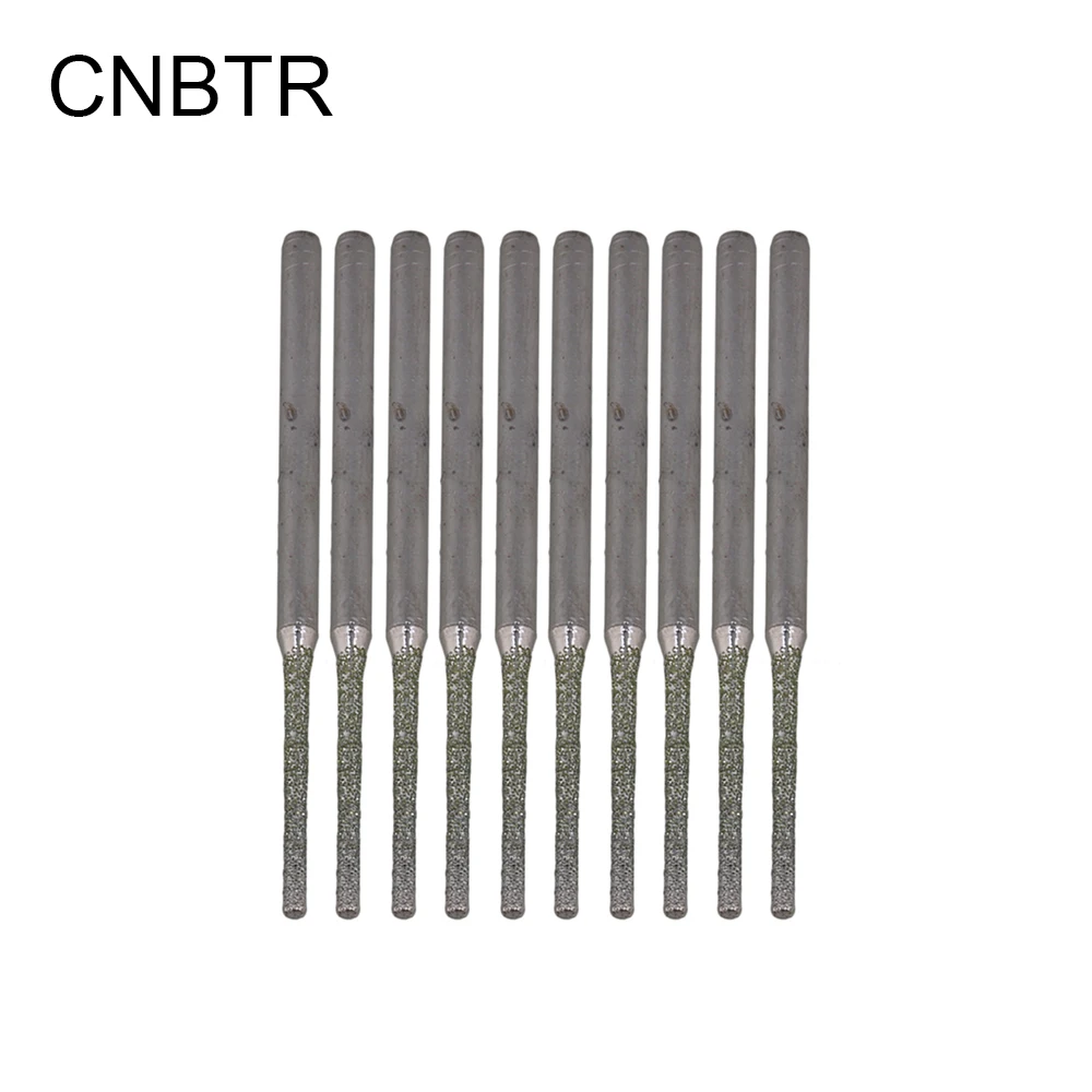 10x CNBTR Твердые сверла с алмазным покрытием сверлильные иглы 1 мм серебристый|diamond