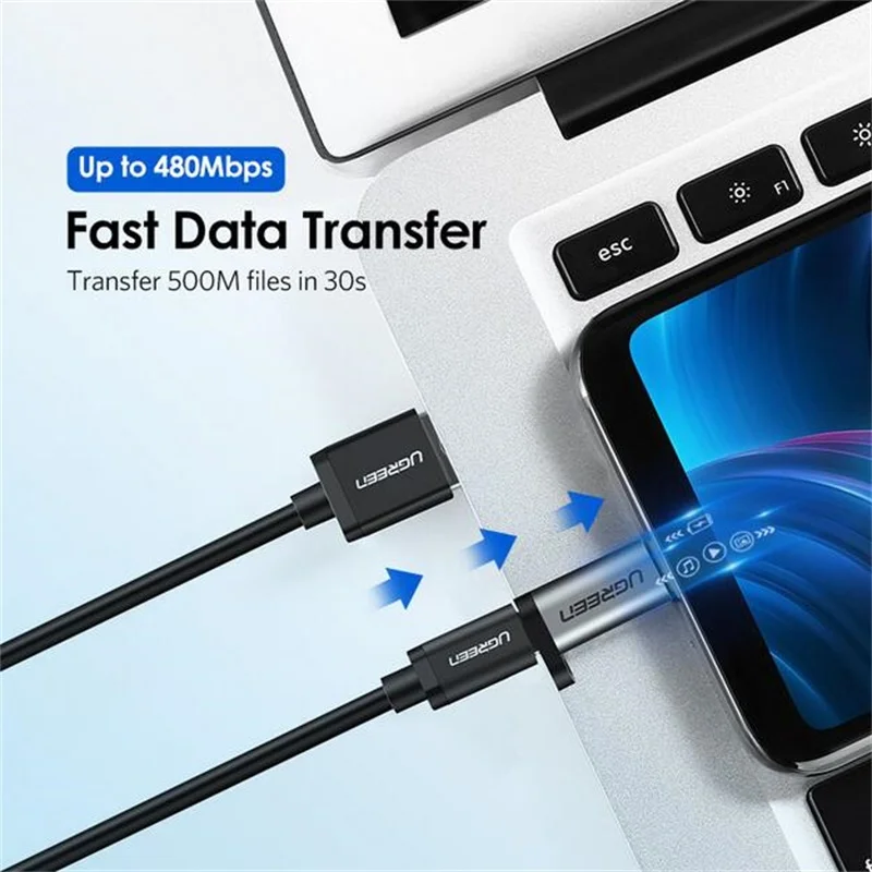 Ugreen usb type c к micro usb адаптер для samsung s7 s6 huawei xiaomi red note 5 usb c зарядный кабель конвертер Android зарядное устройство