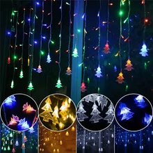 5M LED Icicle Fairy String Light Christmas LED Garland Wedding Party Fairy Lights Remote Outdoor Curtain Garden Patio Decor 5M LED Icicle Fairy String Light Christmas LED Garland Wedding Party Fairy Lights Remote Outdoor Curtain Garden Patio Decor