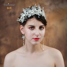 TOPQUEEN HP249 свадебные аксессуары для волос для невесты Свадебная повязка на голову хрустальные аксессуары для волос для женщин Свадебные