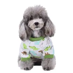 Собака Комбинезоны Одежда для собак и кошек хлопковые пижамы летняя одежда для домашних животных N9