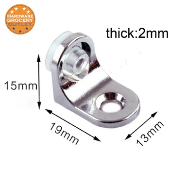 

Right Angle Bracket Corner Brace Glass Shelf Fixing Clip Support Glass Shelf Support 20pcs
