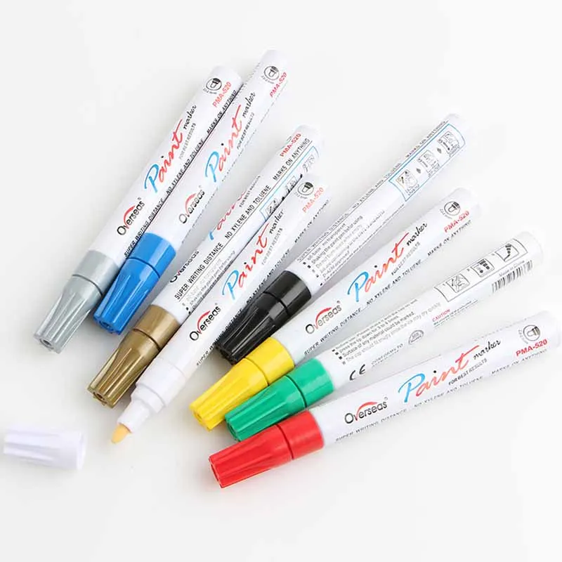 8 цветов Ручка для рисования граффити ремонт шин художественные аксессуары кисть для краски маркер Канцтовары офисный школьный принадлежности